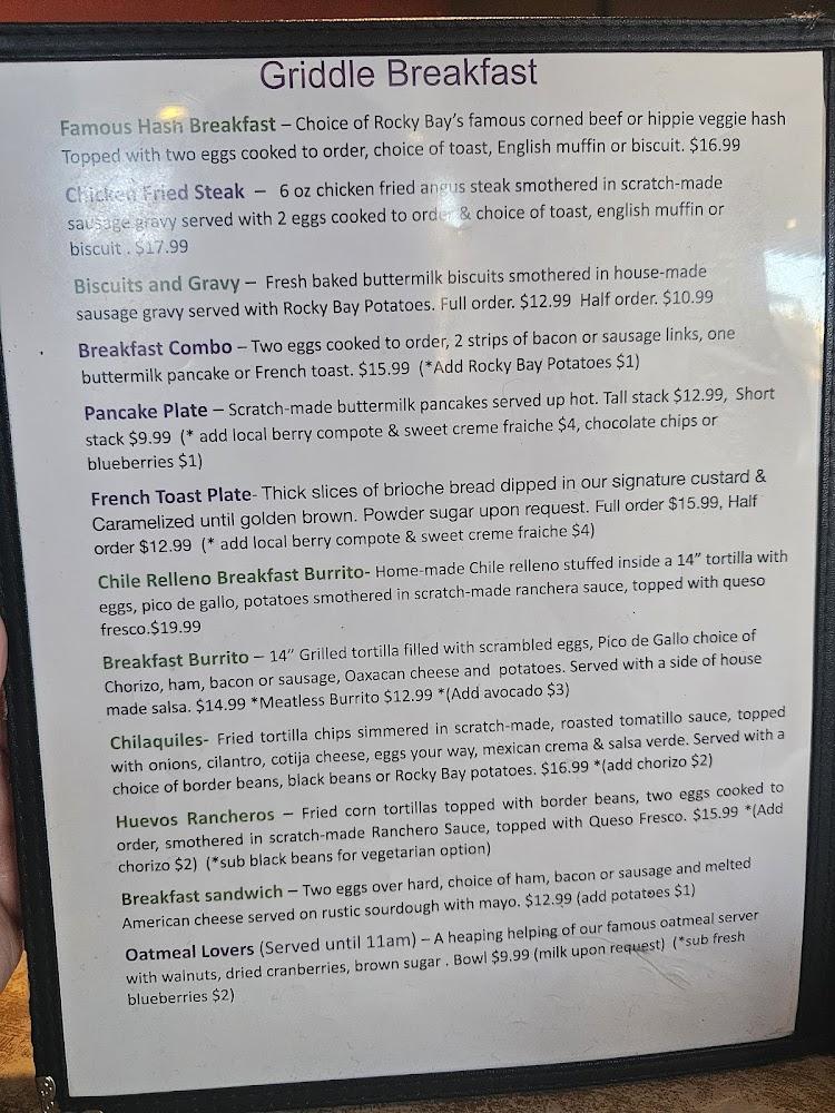 Rocky Bay Cafe & Delicatessen Menu image 4